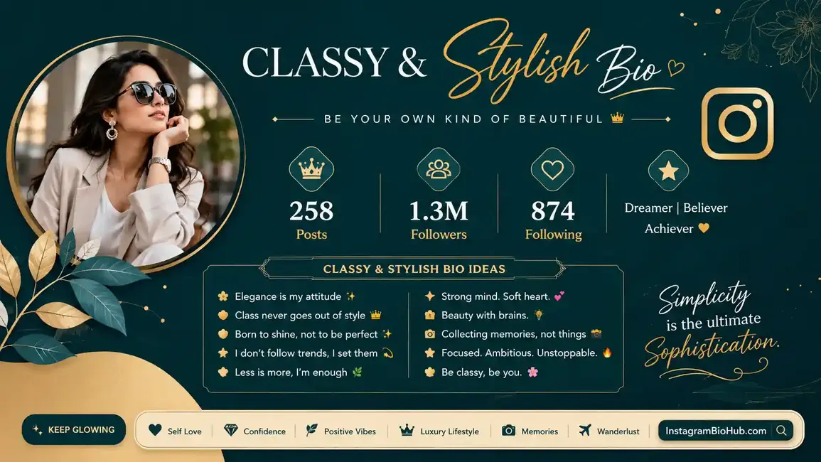 Classy & Stylish Bio