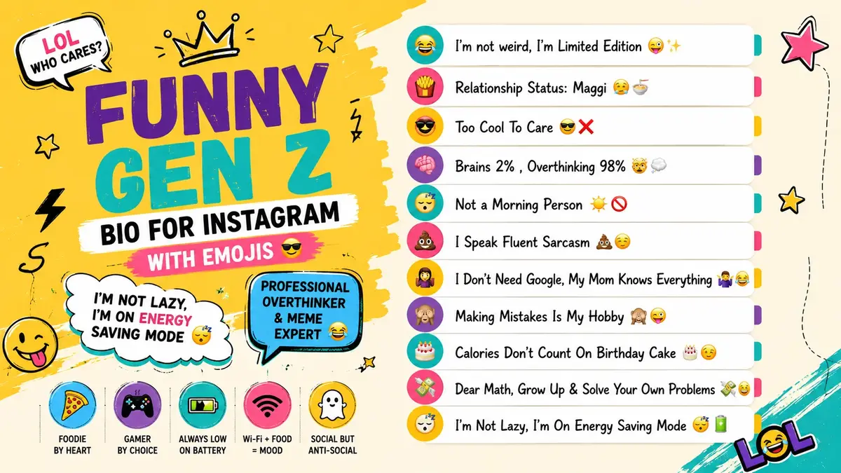 funny gen z bio