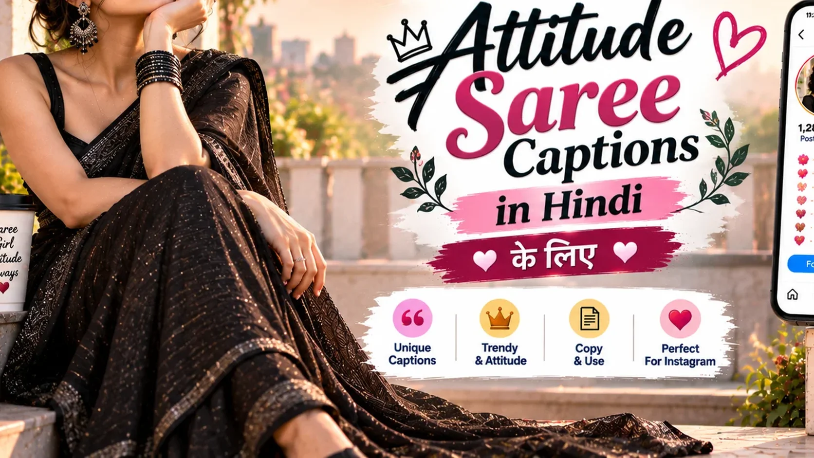 Attitude Saree Captions in Hindi