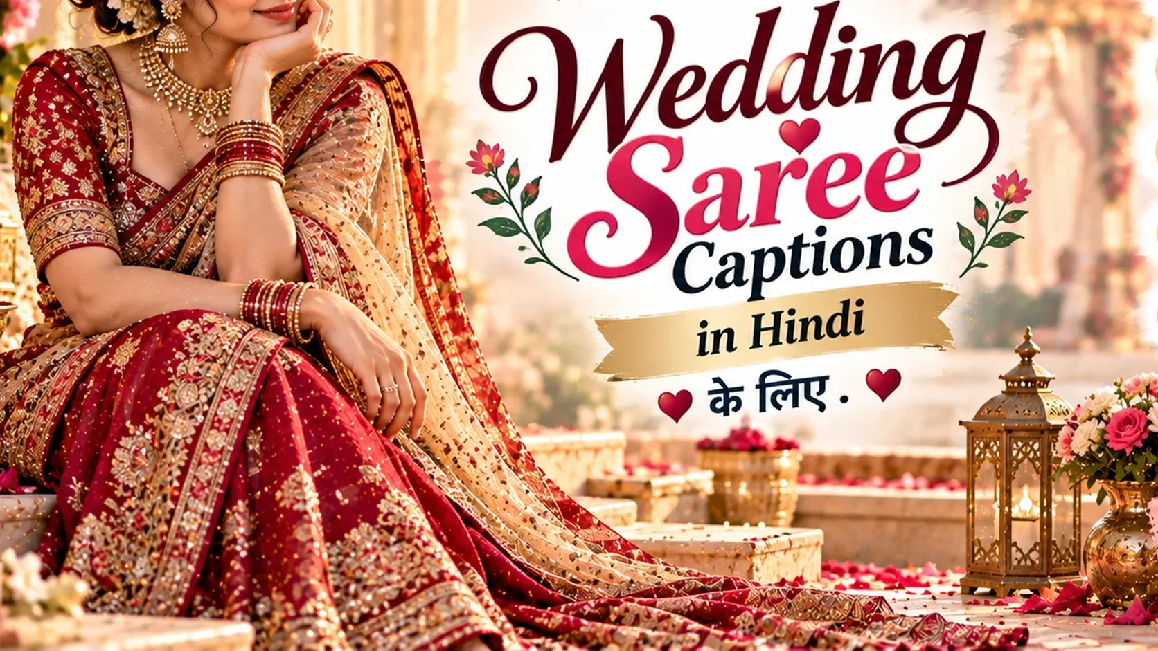 Wedding Saree Captions in Hindi